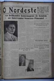 Página do jornal O Nordeste de dezembro de 1937