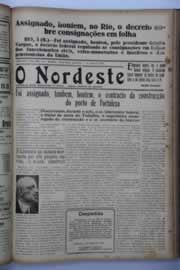 Página do jornal O Nordeste de março de 1938