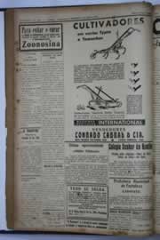 Página do jornal O Nordeste de julho de 1938