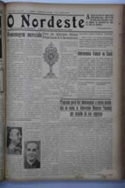Página do jornal O Nordeste de julho de 1938