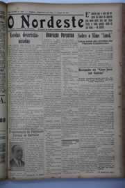 Página do jornal O Nordeste de agosto de 1938