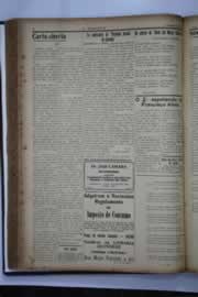 Página do jornal O Nordeste de agosto de 1938