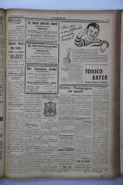 Página do jornal O Nordeste de agosto de 1938
