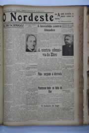Página do jornal O Nordeste de agosto de 1938
