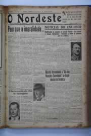 Página do jornal O Nordeste de setembro de 1938