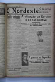 Página do jornal O Nordeste de setembro de 1938