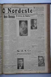 Página do jornal O Nordeste de novembro de 1938