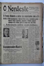 Página do jornal O Nordeste de março de 1939