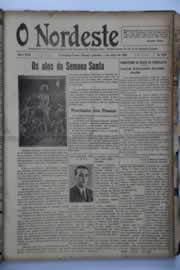 Página do jornal O Nordeste de abril de 1939