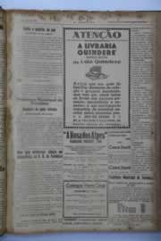 Página do jornal O Nordeste de abril de 1939