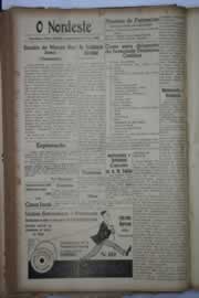 Página do jornal O Nordeste de abril de 1939
