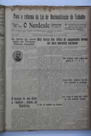 Página do jornal O Nordeste de abril de 1939