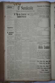 Página do jornal O Nordeste de maio de 1939