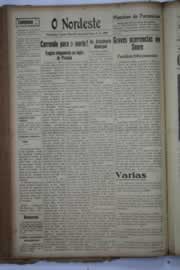 Página do jornal O Nordeste de maio de 1939