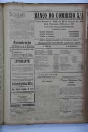 Página do jornal O Nordeste de maio de 1939