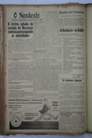 Página do jornal O Nordeste de maio de 1939