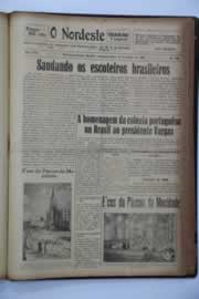 Página do jornal O Nordeste de junho de 1939