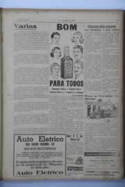 Página do jornal O Nordeste de julho de 1939