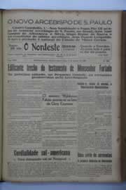Página do jornal O Nordeste de agosto de 1939