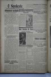 Página do jornal O Nordeste de agosto de 1939