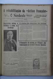 Página do jornal O Nordeste de agosto de 1939