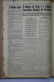Página do jornal O Nordeste de agosto de 1939