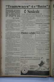 Página do jornal O Nordeste de agosto de 1939