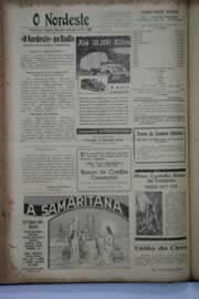 Página do jornal O Nordeste de setembro de 1939
