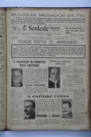 Página do jornal O Nordeste de setembro de 1939