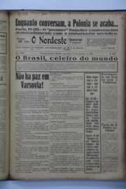 Página do jornal O Nordeste de setembro de 1939