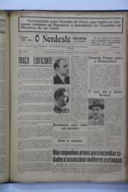 Página do jornal O Nordeste de setembro de 1939