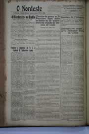 Página do jornal O Nordeste de setembro de 1939