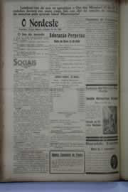 Página do jornal O Nordeste de outubro de 1939