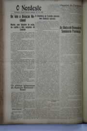 Página do jornal O Nordeste de outubro de 1939