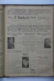 Página do jornal O Nordeste de outubro de 1939