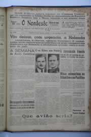 Página do jornal O Nordeste de novembro de 1939