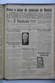 Página do jornal O Nordeste de novembro de 1939