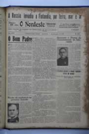 Página do jornal O Nordeste de dezembro de 1939
