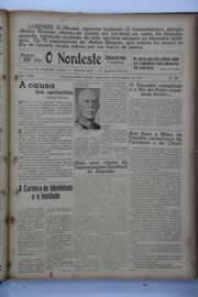 Página do jornal O Nordeste de janeiro de 1940