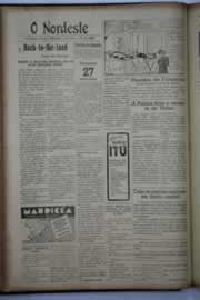 Página do jornal O Nordeste de fevereiro de 1940