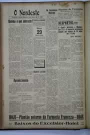 Página do jornal O Nordeste de março de 1940