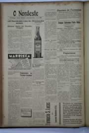 Página do jornal O Nordeste de abril de 1940