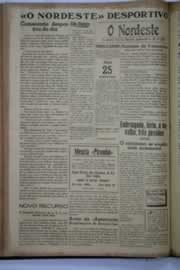 Página do jornal O Nordeste de abril de 1940