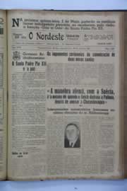 Página do jornal O Nordeste de abril de 1940