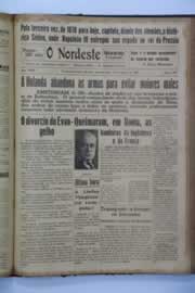 Página do jornal O Nordeste de maio de 1940