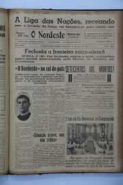 Página do jornal O Nordeste de maio de 1940