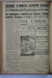 Página do jornal O Nordeste de maio de 1940