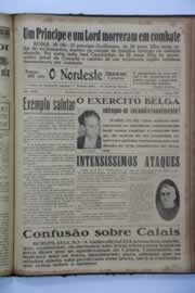 Página do jornal O Nordeste de maio de 1940