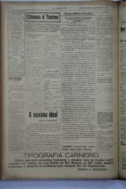 Página do jornal O Nordeste de maio de 1940