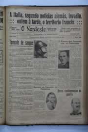 Página do jornal O Nordeste de junho de 1940